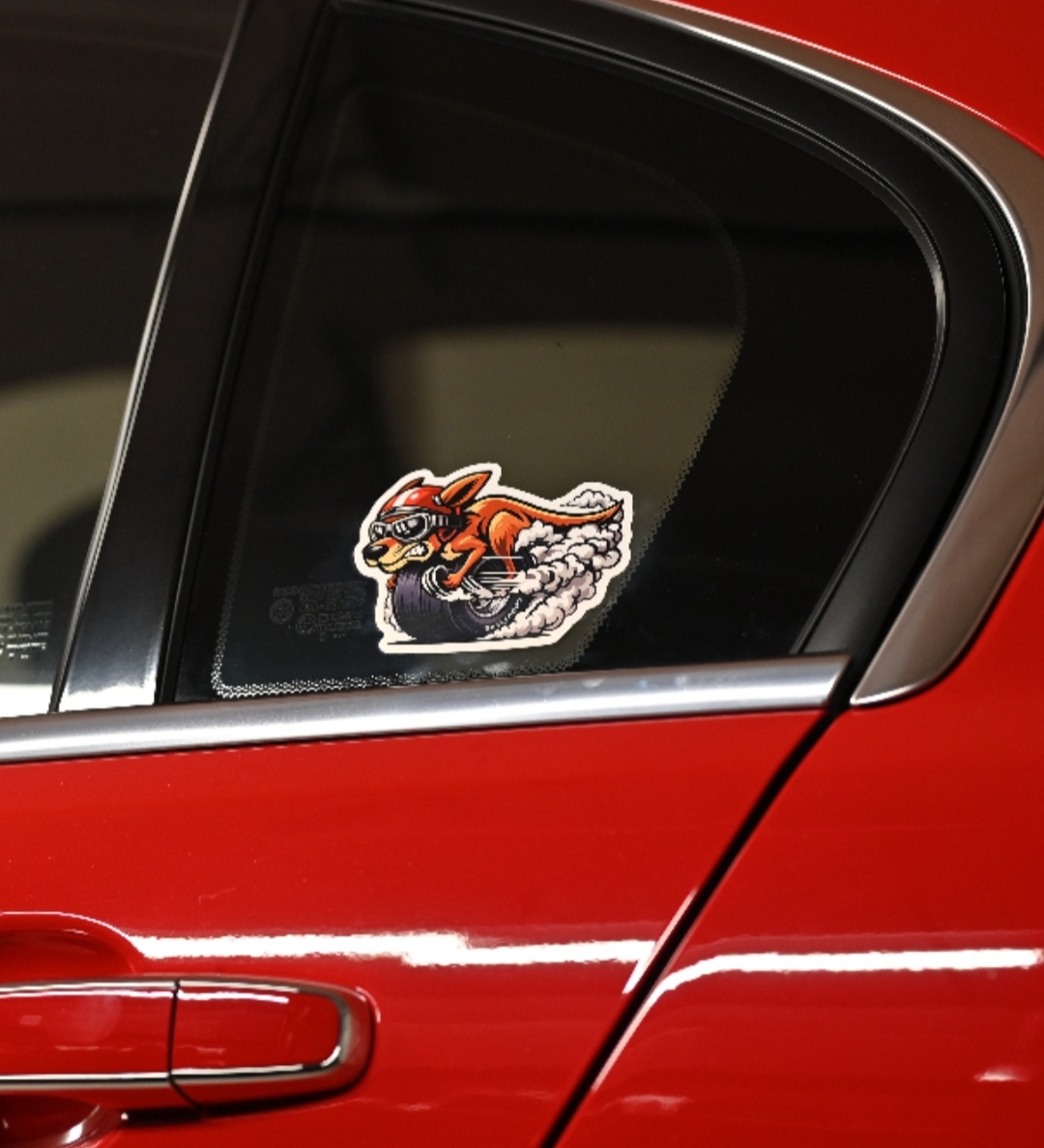 Driver's Side Sticker Application G8